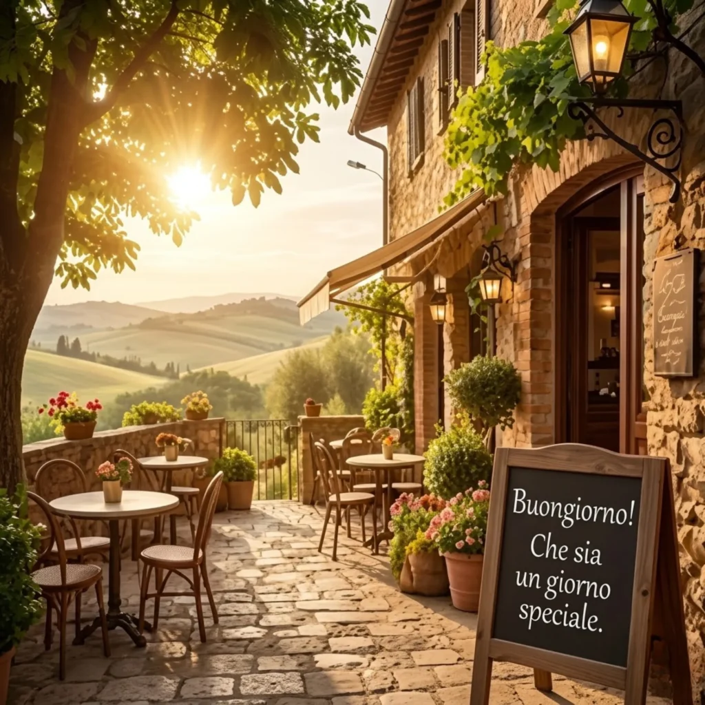 Buongiorno! Che sia un giorno speciale