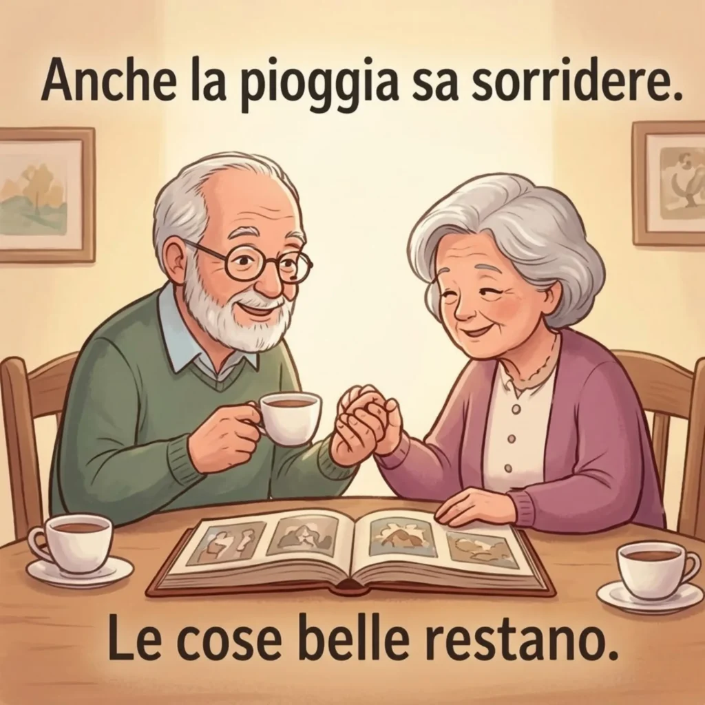 Anche la pioggia sa sorridere