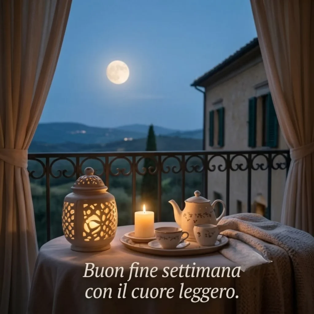 Buon fine settimana con il cuore leggero