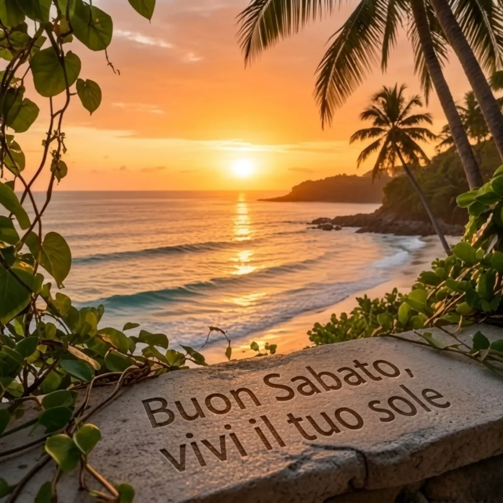 Buon sabato vivi il tuo sole