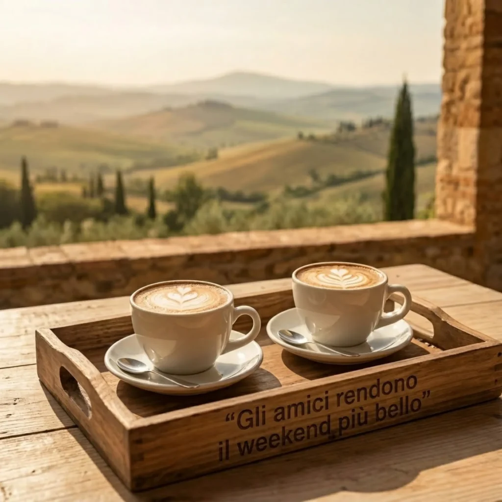 Gli amici rendono il weekend piu bello