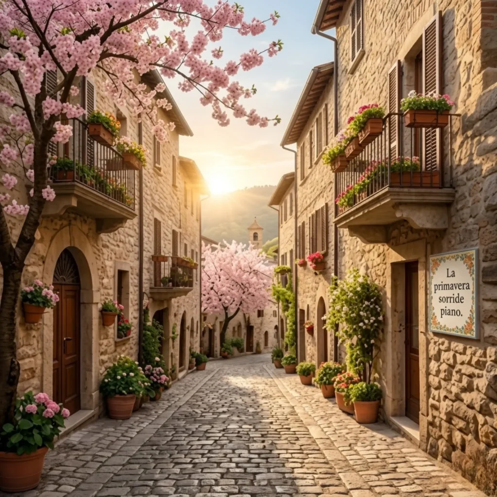 La primavera sorride piano