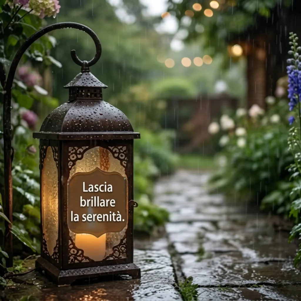 Lascia brillare la serenità