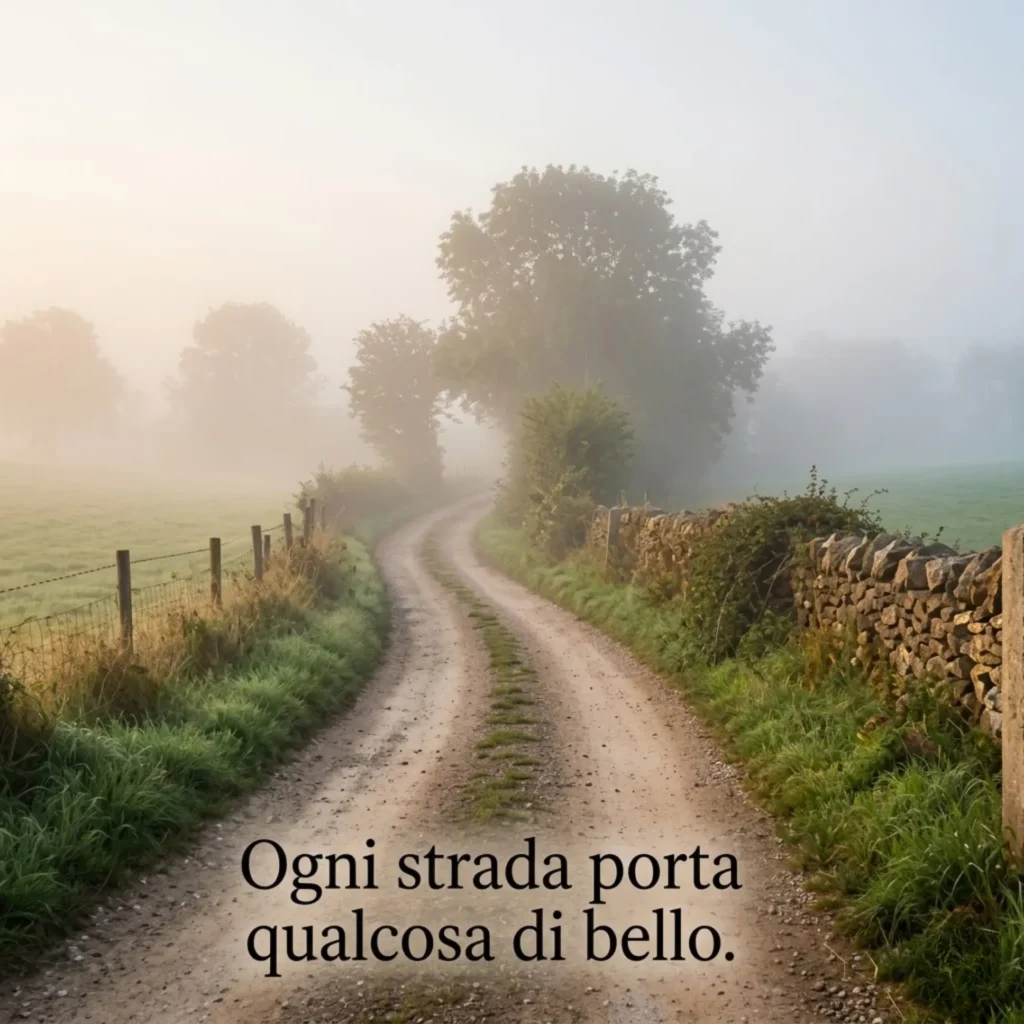 Ogni strada porta qualcosa di bello