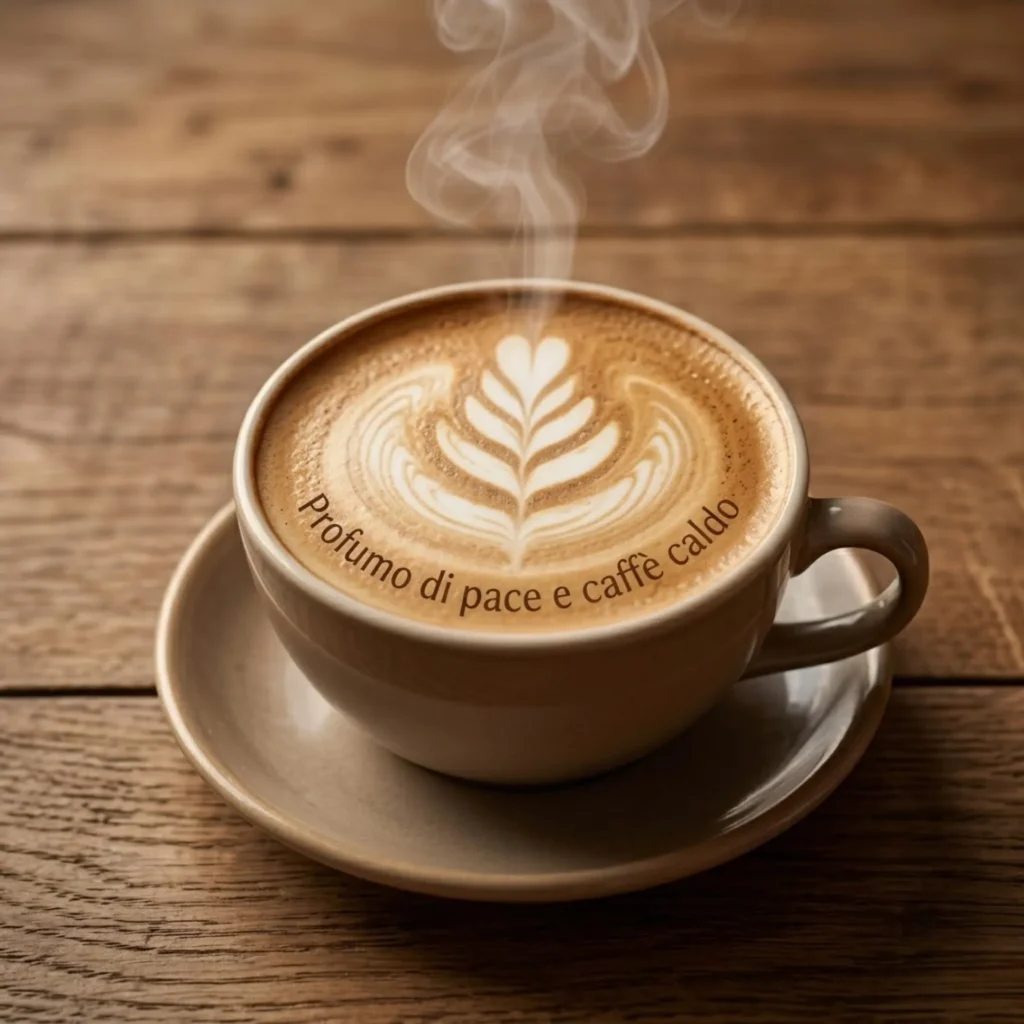 Profumo di pace e caffe caldo