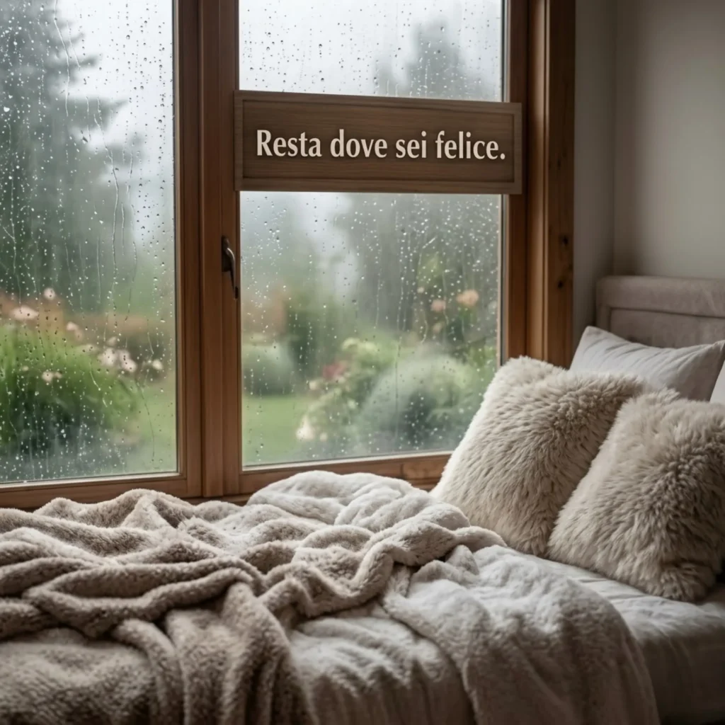 Resta dove sei felice