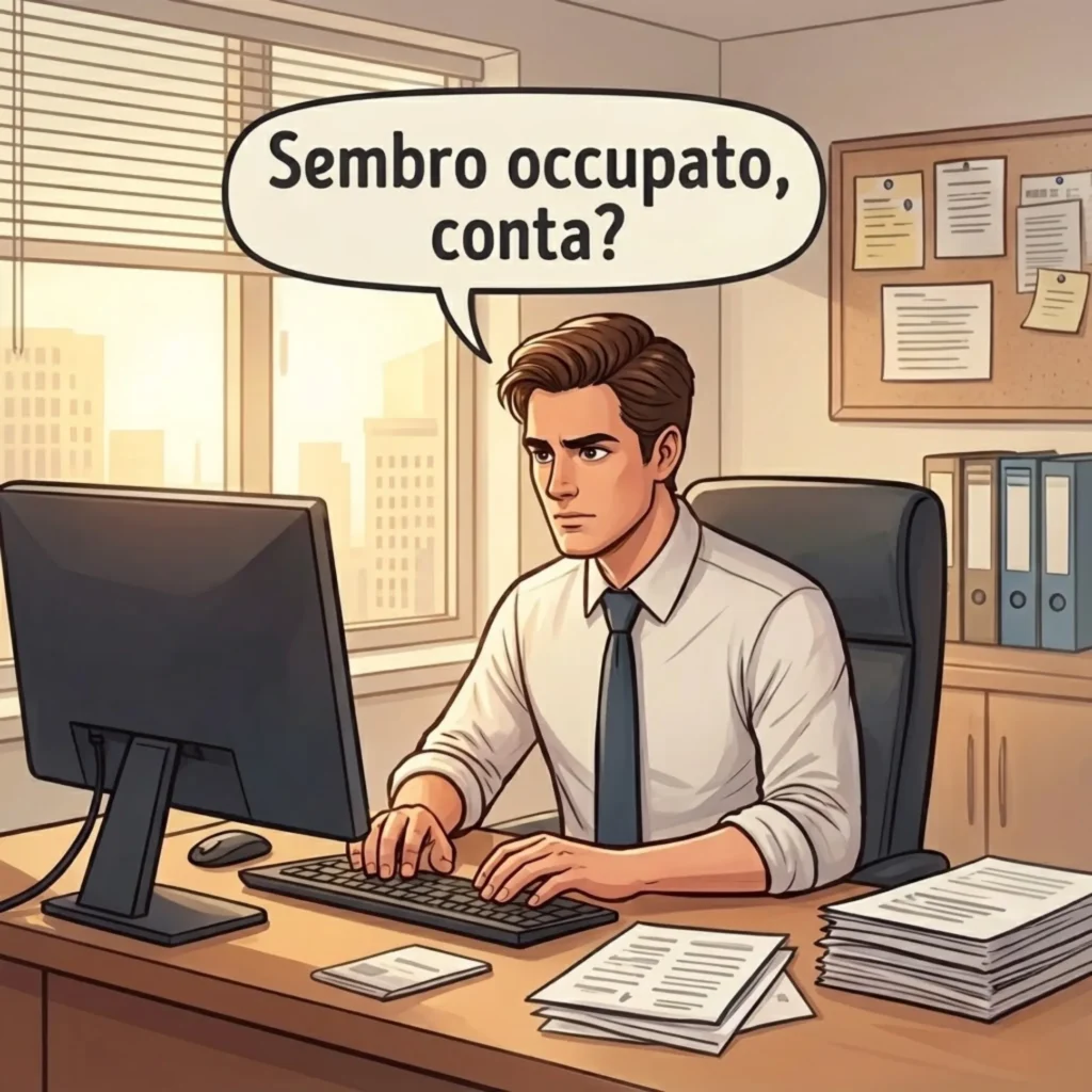 Sembro occupato, conta