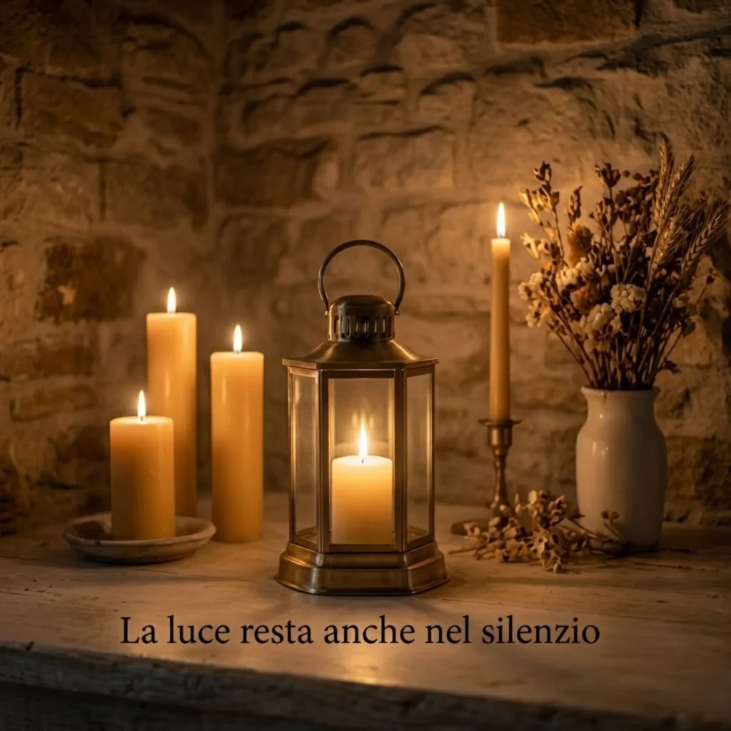 la luce resta anche nel silenzio